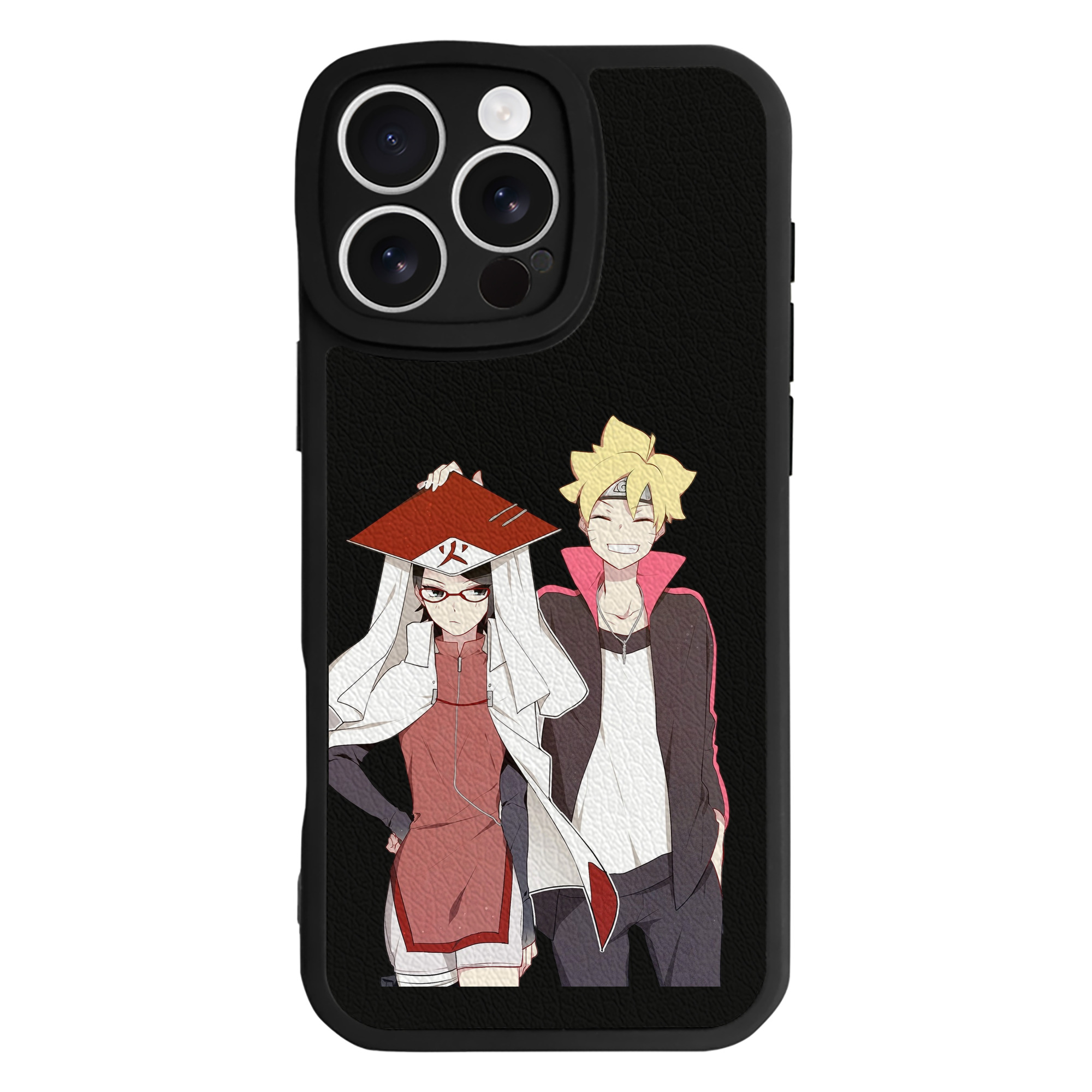 （画像用） NARUTO -ナルト- うちは サラダ Uchiha Sarada 【iPhone 16シリーズ対応】シリコンスマホケース（レザー調） 材質：シリコン